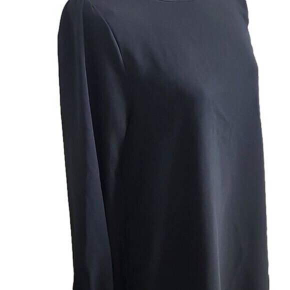 Lulu's Large Mini Dress Lined black long sleeve Womens Pockets 38" Waist Large - Picture 2 of 6